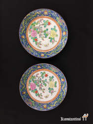 331, 332-C Platos Imari de porcelana. Japón  fines S. XIX. 25 cms.  331 VENDIDO