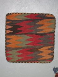 Cojin kilim semiantigúo turco . 0, 35 x 0, 35. Alfombras y Kilims