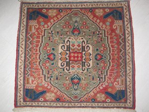 Panel (fragmento) de camellera. Kahkuli Fine 5208 - 058 x 062. Alfombras y kilims
