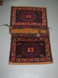 Alforja camellera Afshar, sur de persia. Finales XIX principios del XX. 1, 27 x 0, 82. 30004. Alfombras y Kilims