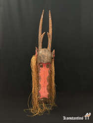 350-Afr. Máscara de la Etnia Bobo. Burquina Fasso. Semiantigua. 115 x 25 cms
