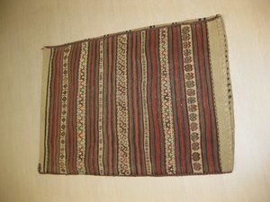 Saco de grano persa,ténica mixta de kilim y soumak. 1, 15 x 0, 80. 13925. Alfombras y Kilims