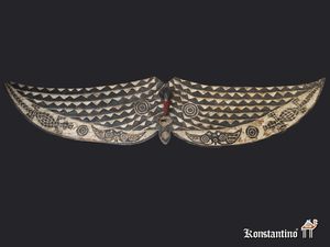 496-Afr. Mascara ceremonial  Bwa 182x039 cms en Burkina Fasso