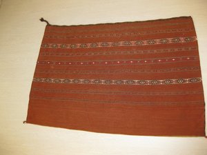  Yomut S XIX chuval ténica mixta kilim y soumak (artefacto nómada). 1, 20 x 0, 80. 19266. Alfombras y Kilims