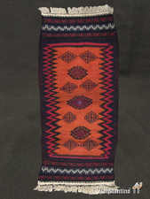 11978-Alf. Kilim afghano con edad, parte con ténica mixta de soumak, 120 x 57 cms