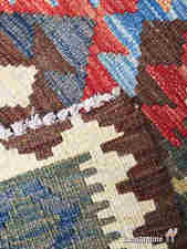 Como se aprecia el kilim es reversible