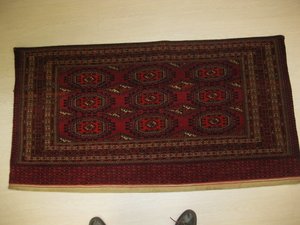 Chuval Snor Gül , tekke ,mueble textil,pieza semiantigüaTurquestan.1,55 x 0 , 79 - 9123. Alfombras y Kilims