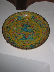 Plato porcelana China S XIX. 40 cms. 735.Antigüedades