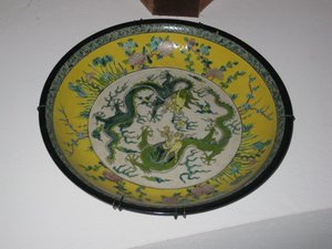 Plato chino , Periodo Kangxi. 45,5 cms. 368. Antigüedades