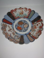 Plato porcelana Japonesa Finales S XIX. Imari. 65 cms. 361. Antigüedades