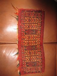 Tekke turcómano, Mafrah S XIX. 0,59 x 0, 27. 14622. Antigüedades