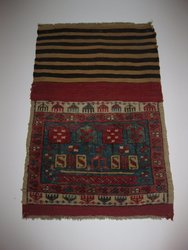 Fragmento de alforja ( Jorjin ) turco S XIX.Melas Kirshegir. 0,69 x 0,44. 13084. Antigüedades