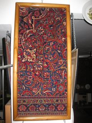 Fragmento de alfombra Gazvin antigüa persa S XIX . 0,74 x 0, 35. 17602. Antigüedades