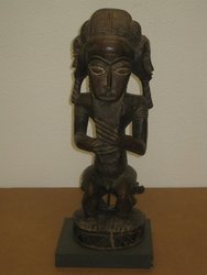 Figura Baule. Costa de Márfil  Old . 048 x 018 - 921. Arte Africano