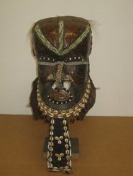 Máscara Real Kuba. R. D del Congo. 027 x 042 - 868. Arte Africano