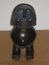 Figura doble Bembe ( femenina lado atrás y masculina , foto). 032 x 017 -  934. Arte africano. VENDIDA