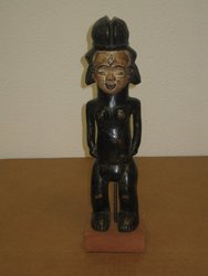 Figura femenina Punu.Gabón old.0,35 x 0, 08. 779. Arte africano
