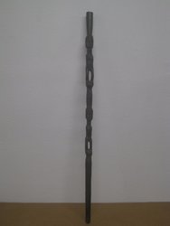 Bastón Baule con figuras. Costa de marfil. 1, 09 x 0, 04. 560. Arte africano