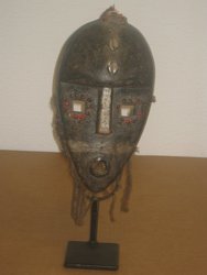 Máscara Bamana ( Bambara ) Mali, Ant 0, 24 x 0, 14. 1517.  Arte africano