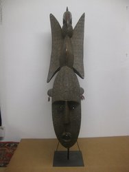 Máscara pájaro Bobo,Mali Ant, 1, 15 x 0, 31. 333. Arte africano