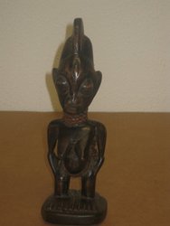 Macho Ibeji. Nigeria. 26 cms. 1550. Arte africano