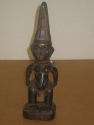 Macho Ibeji. Nigeria, Old. 27 cms. 1554. Arte africano