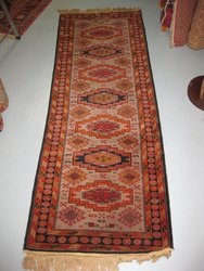 Kazak Caucaso.Lanas de oveja de estepa ( Antigúa Union Sovietica ). 2, 21 x 0, 77 - 6001. Alfombras y Kilims