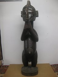 Figura Gana Antigüa. Ghinea Bissau. 1, 66 x 0, 40. 26. Arte africano