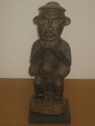 Fetiche Bakongo, Ant.R. D del Congo. 0, 53 x 0, 19.  923. Arte africano