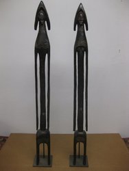 Pareja Mamuye. Old, Nigeria. 1, 22 x 0, 10 C.U. 1404 y 1405. Arte africano. VENDIDAS