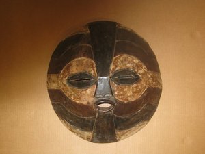 Máscara  Luba. R. D  del Congo.  Ant. 048 x 044 - 962. Arte africano