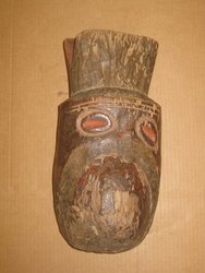 Máscara Mamuye, Old. Nigeria. 0, 36 x 0, 19. 1515. Arte africano