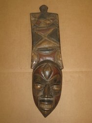 Máscara Yoruba con penacho. Nigeria. 0, 71 x 0, 18 . 227. Arte africano