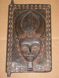 Puerta Baule con máscara. Costa de Marfil. 0, 46 x 0, 29 . 156. Arte africano