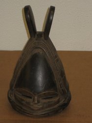 Casco ende Old. Sierra Leona. 0, 29 x 0, 18. 549. Arte africano