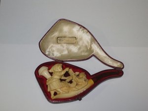 Pipa de espuma de mar. Austria S. XIX. x0,13 cms - 1693-Coleccionables