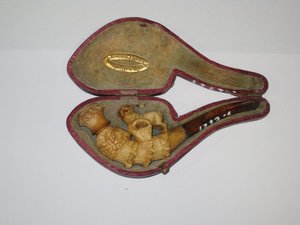 Pipa de espuma de mar .Europa S.XIX . 10 cms - 1727 . Coleccionables