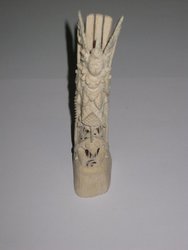 Figura asiatica de hueso. 1ºs XX. 17 cms. 1206. Coleccionables