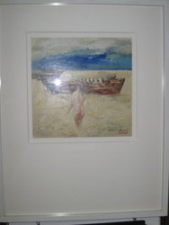 Titulo: Bodega en San Telmo. Oleo de A. Rivas, Pintor de Origen Argentino. 0, 25 x 0, 21. 25. Pintura y escultura