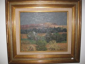 Titulo: Paisaje de castilla. oleo del pintor castellano Zarco. 0, 54 x 0, 45. 29. Pintura y escultura
