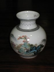 Pote porcelana azul. China S. XIX. 12 cms. 503. Regalo y decoración