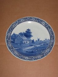 Plato Regout Petrus. Paises Bajos S. XX. 40 cms. 1123. Regalo y decoración