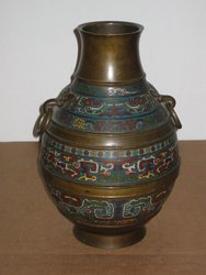 Jarrón Champeleve. China 1ºs del XX. 40 cms. 774.Regalo y decoración