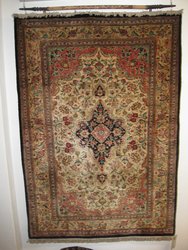 Ghoum de seda 100%. Alta calidad en colores,trabajo y finura. (100 nudos cm2 ). Persia. 1, 59 x 1, 08 - 13613. Alfombras y Kilims.  VENDIDA