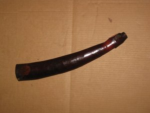 Trompeta de Marfil Mongo. Camerun. Antigüa.46 cms.  1521.  Regalo y decoración