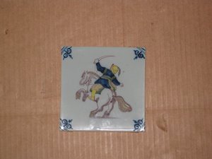 Azulejo Makkun. Paises Bajos. 1ºs S XX. 13 x 13 cms551. Regalo y decoración