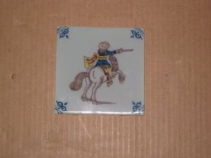  Azulejo Makkum.Paises Bajos 1ºs S. XX. 13 x 13 cms. 554. Regalo y decoración