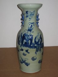 Gran jarrón porcelana china S XIX. 57 cms. 949. Regalo y decoración