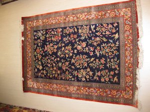 Ghoum Gran calidad. Irán. 100 nudos cm2. 100% seda. 1,50 x 1,04 -  13128. Alfombras y Kilims.Vendida