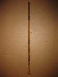 Bastón de bambú con grabados. China o Japón S XX. 92 cms. 1191. Regalo y decoración